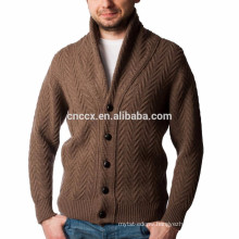 15PKSW24 Men's cable knit 100% mercerized wool sweater